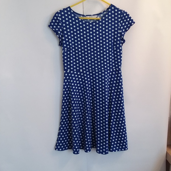 Blue Polka Dot AA Studio Dress - Picture 1 of 6
